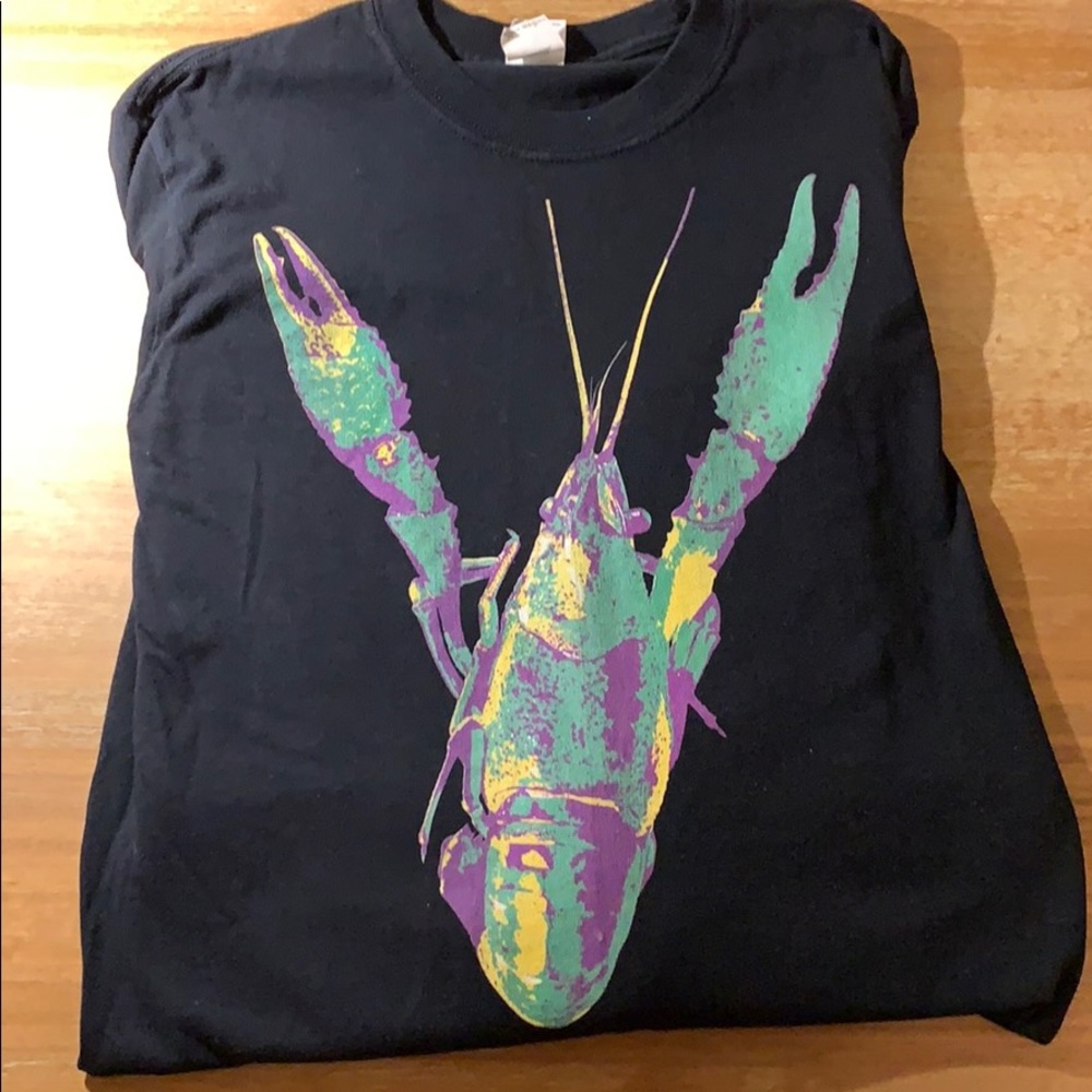 Mardi Gras crawfish t-shirt